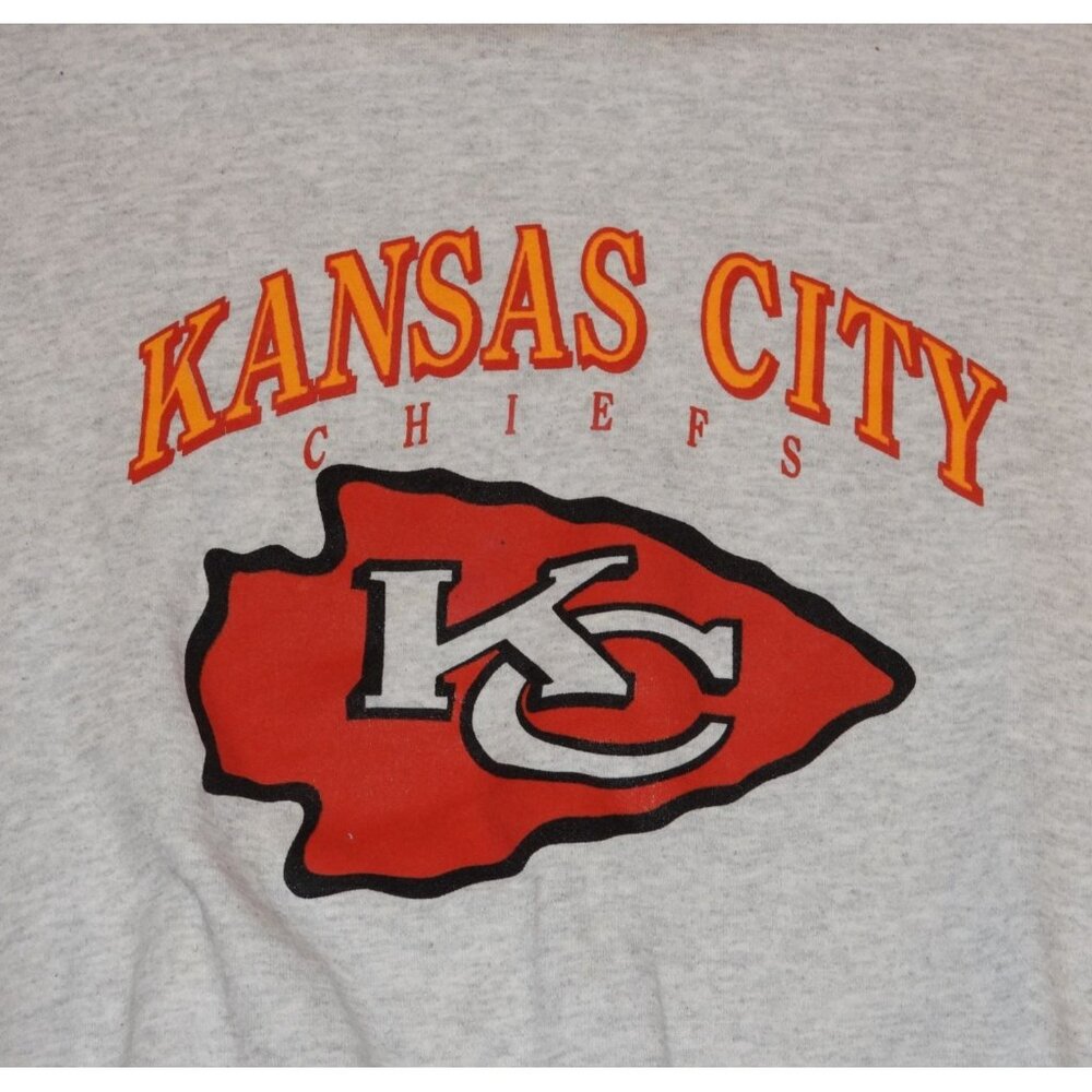 Vintage 1990s Kansas City Chiefs The Game Crew Neck Pullover Sweatshirt XXL - Picture 2 of 6